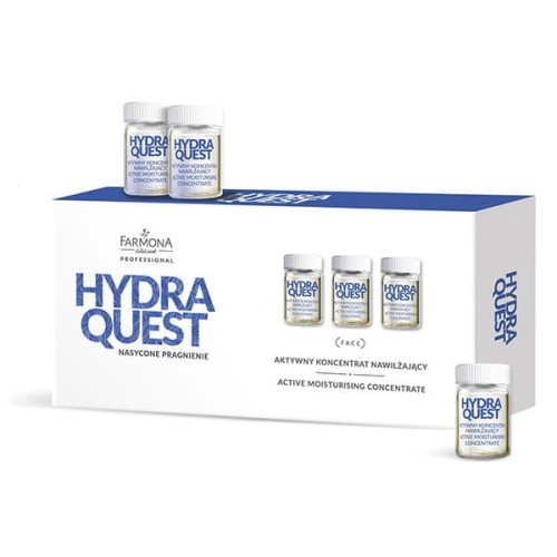 Hydra Quest Aktywny Koncentrat Nawilżający: Cera Sucha,  Jędrność i Elastyczności