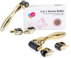 Derma roller 3w1 do twarzy - ciała - pod oczy Dermaroller